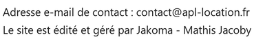 Coordonnées de l'éditeur du site